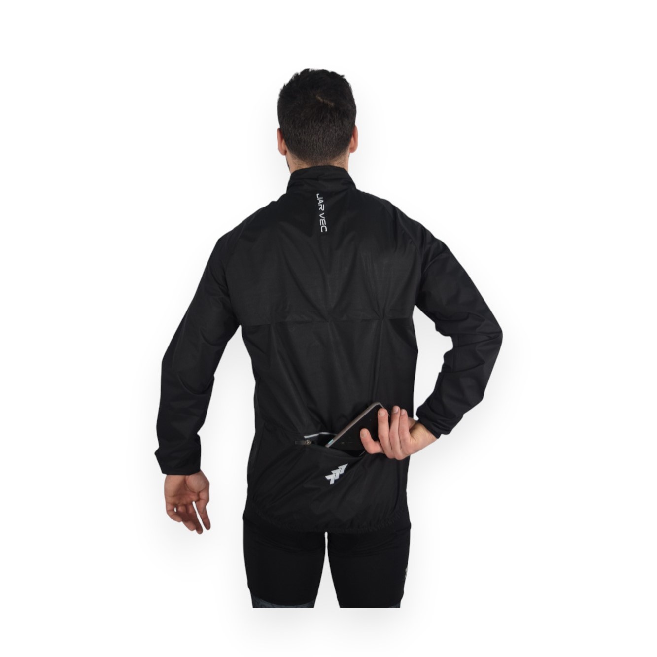 Campera Ciclista Jar Vec Coppi Plus Negra impermeable 