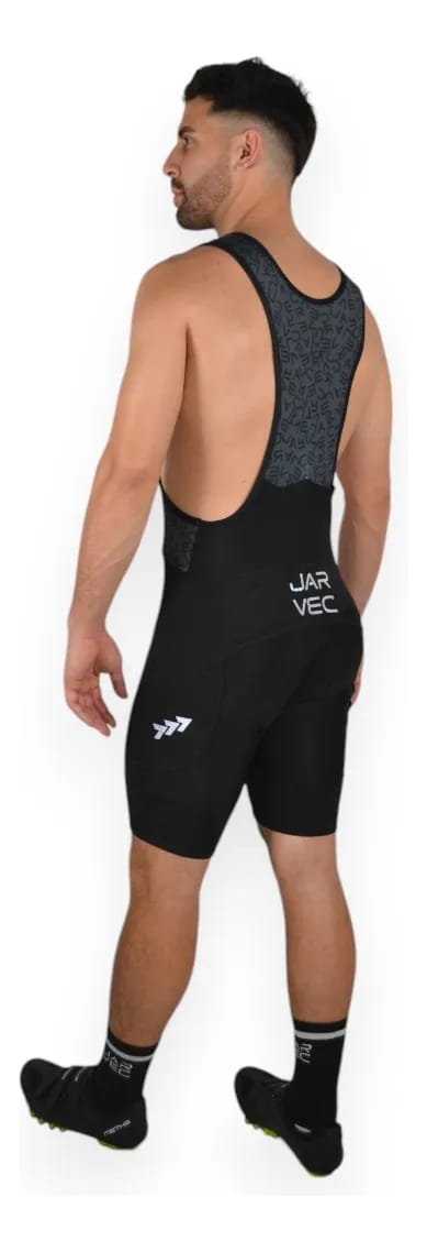 Maillot de Ciclista Jar Vec Eddy Mix Stamp Negro y Gris