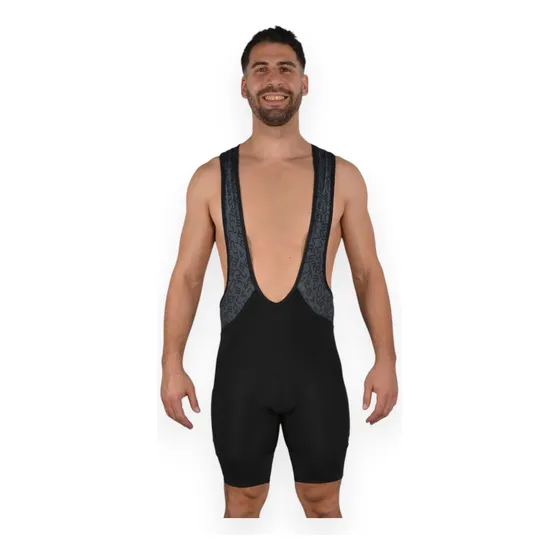 Maillot de Ciclista Jar Vec Eddy Mix Stamp Negro y Gris