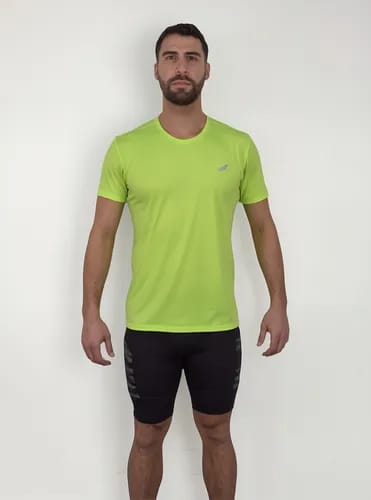 Remera Unisex Jar Vec Runner Dimo Amarilla Fluo