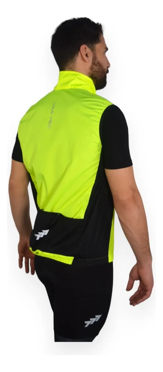 Chaleco Ciclista/deportistas Jar Vec Gravel Plus Amarillo