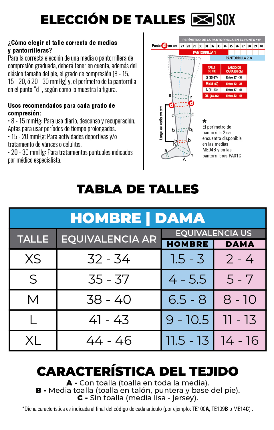 Medias SOX EMPIRE de compresión graduada