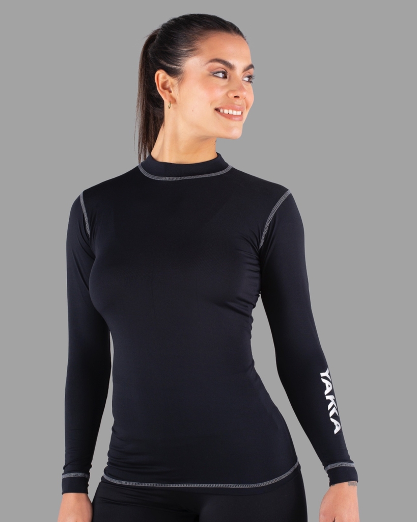 Remera Térmica Negro Kaoma Unisex YAKKA