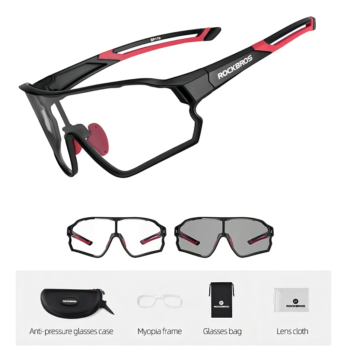 Gafas de ciclismo Rockbros con lente fotocromática 10135