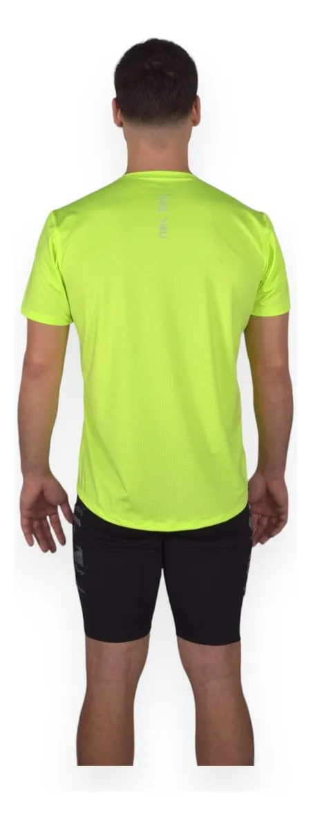 Remera Unisex Jar Vec Runner Dimo Amarilla Fluo