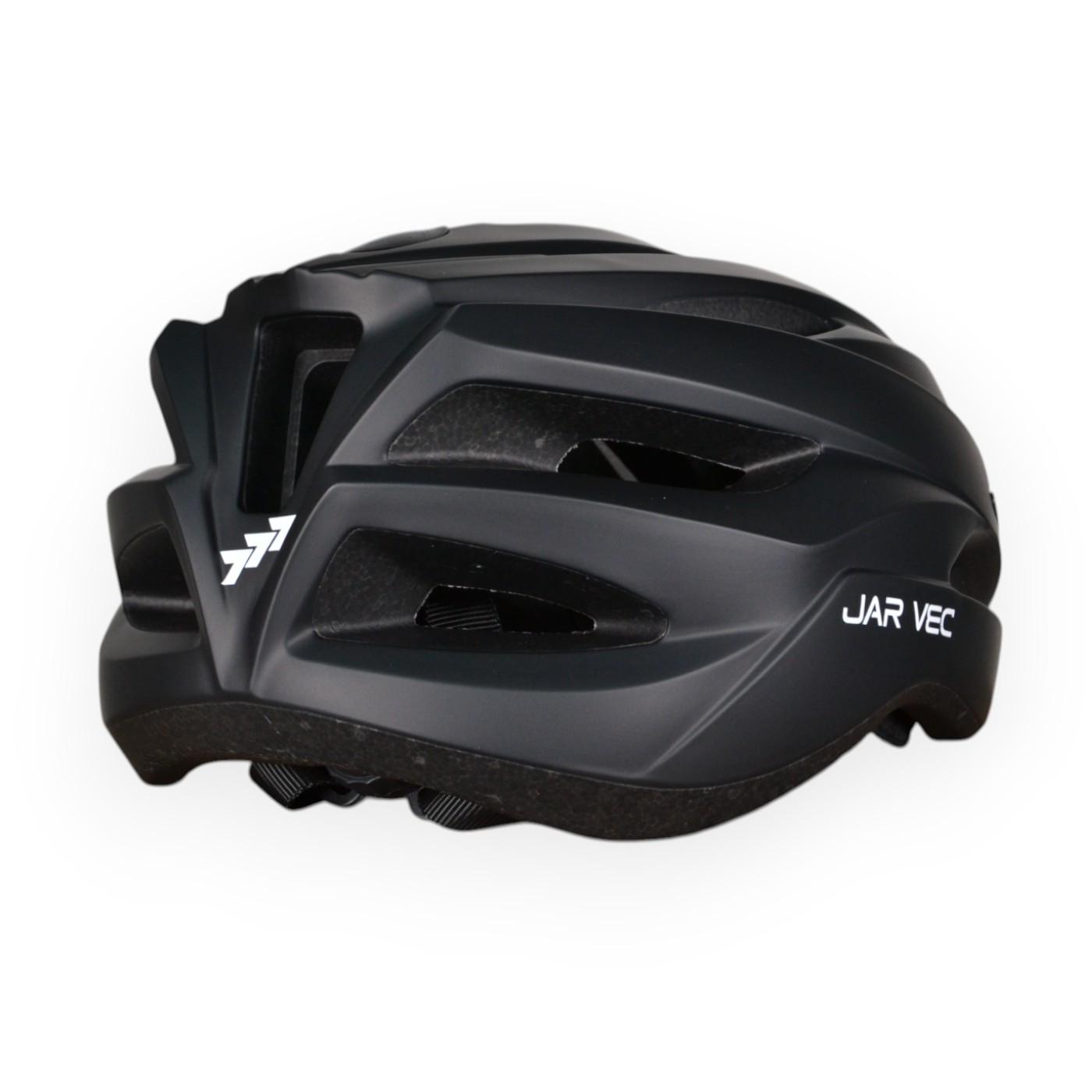 Casco Jar Vec Ganna Regulable Con Luz Trasera Negro Mate