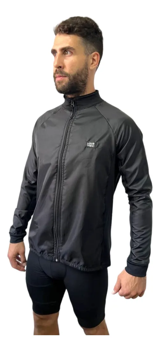 Campera Jar Vec Ciclista Merckx Negra Invierno Unisex