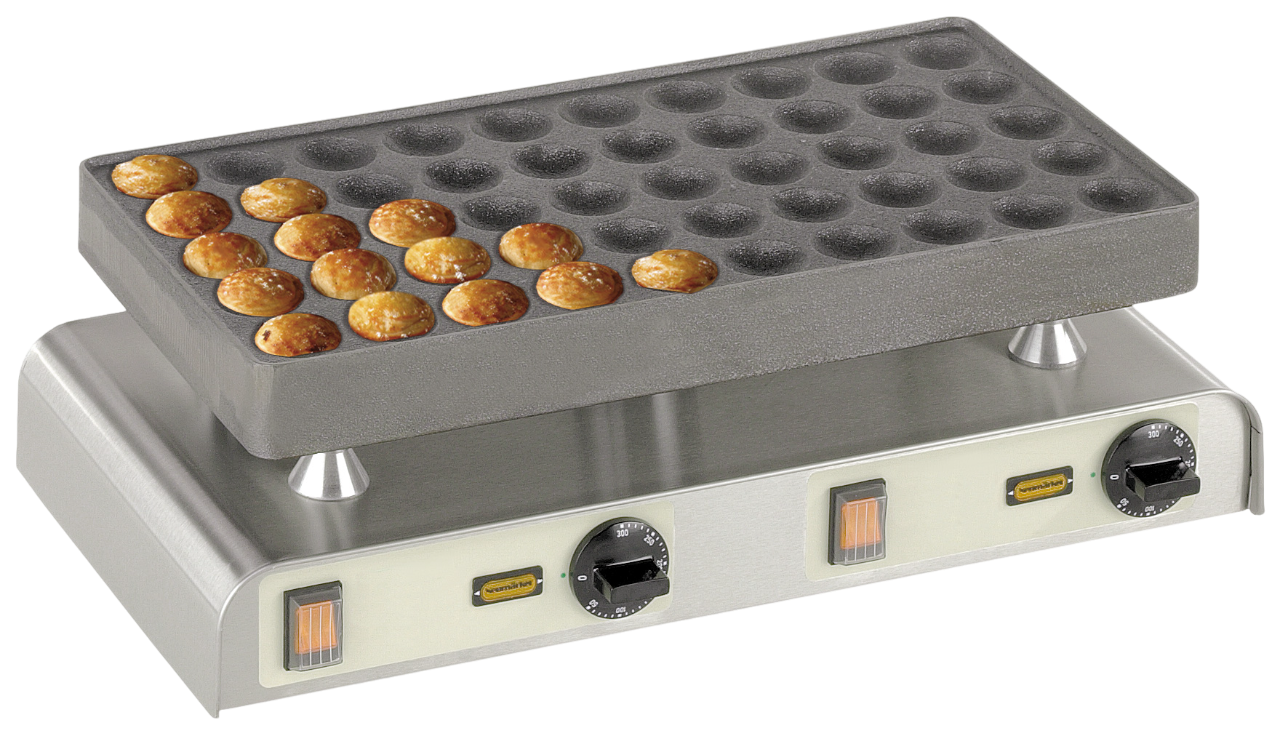 Poffertjes bakplaat 50 dops inclusief mix