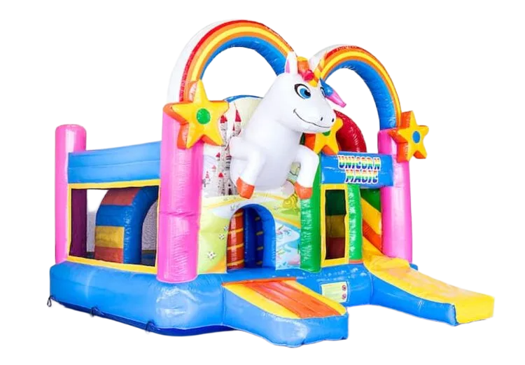 Unicorn Regenboog Springkussen