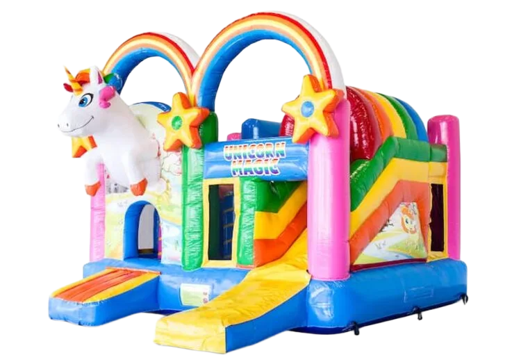 Unicorn Regenboog Springkussen