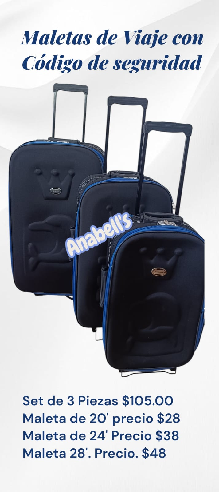 Maletas de viaje con código de seguridad