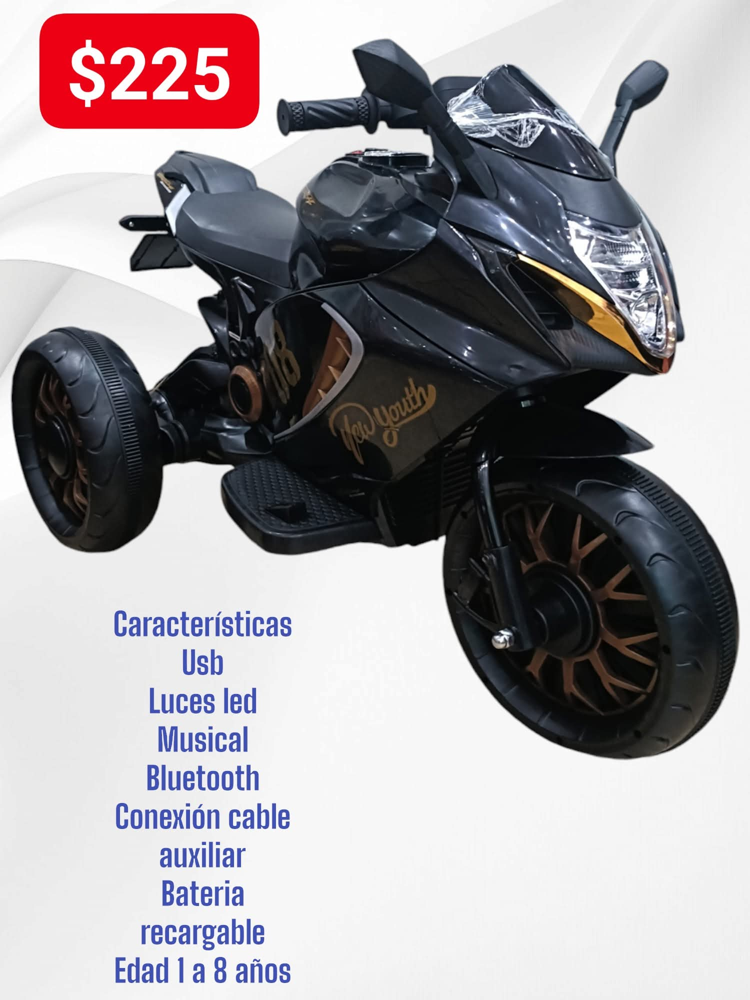 Moto eléctrica infantil