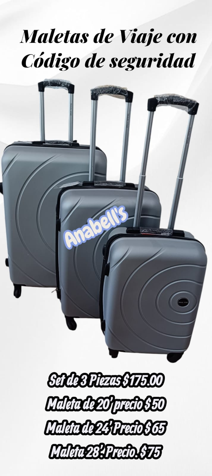 Maletas de viaje con código de seguridad