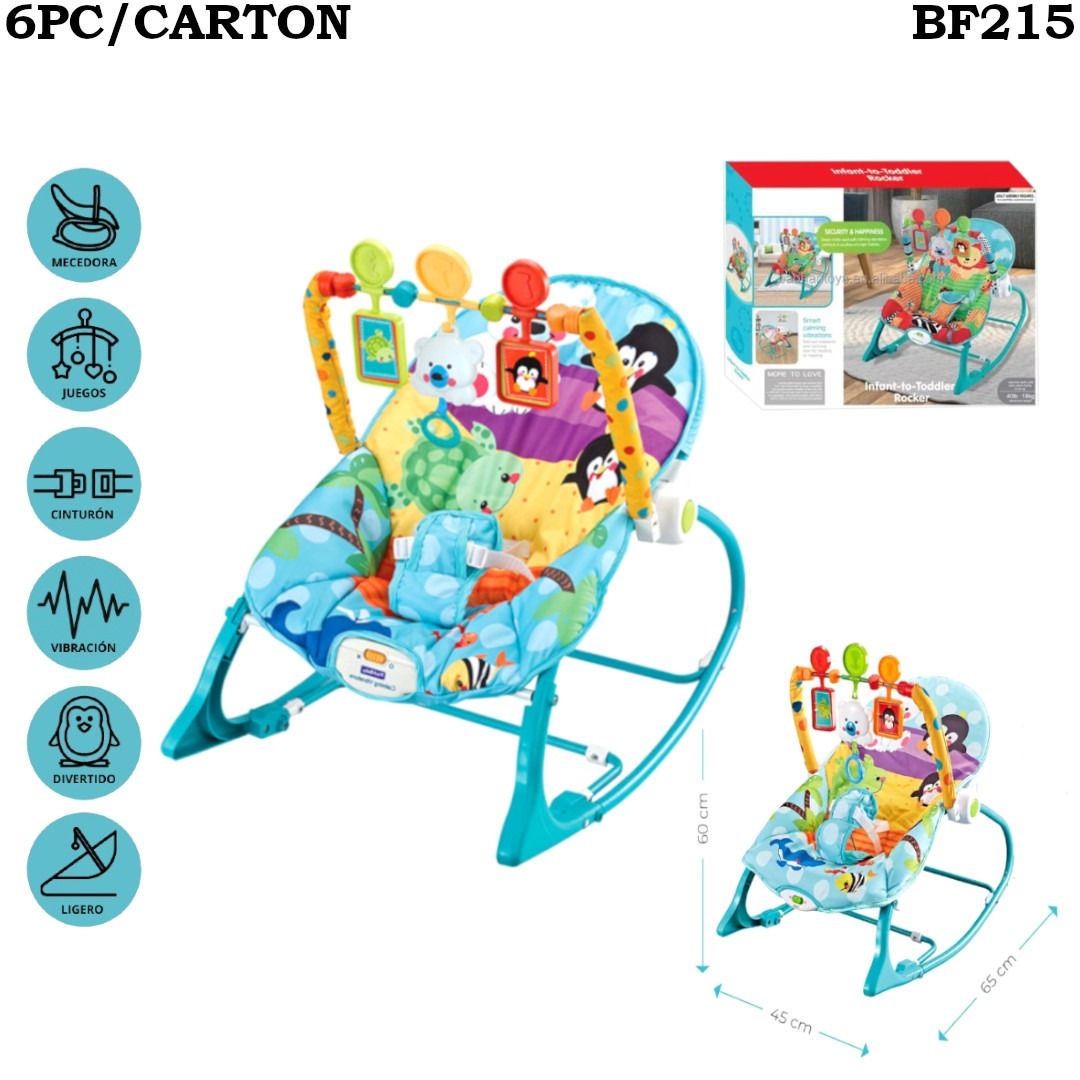 Silla mecedora infantil vibratoria