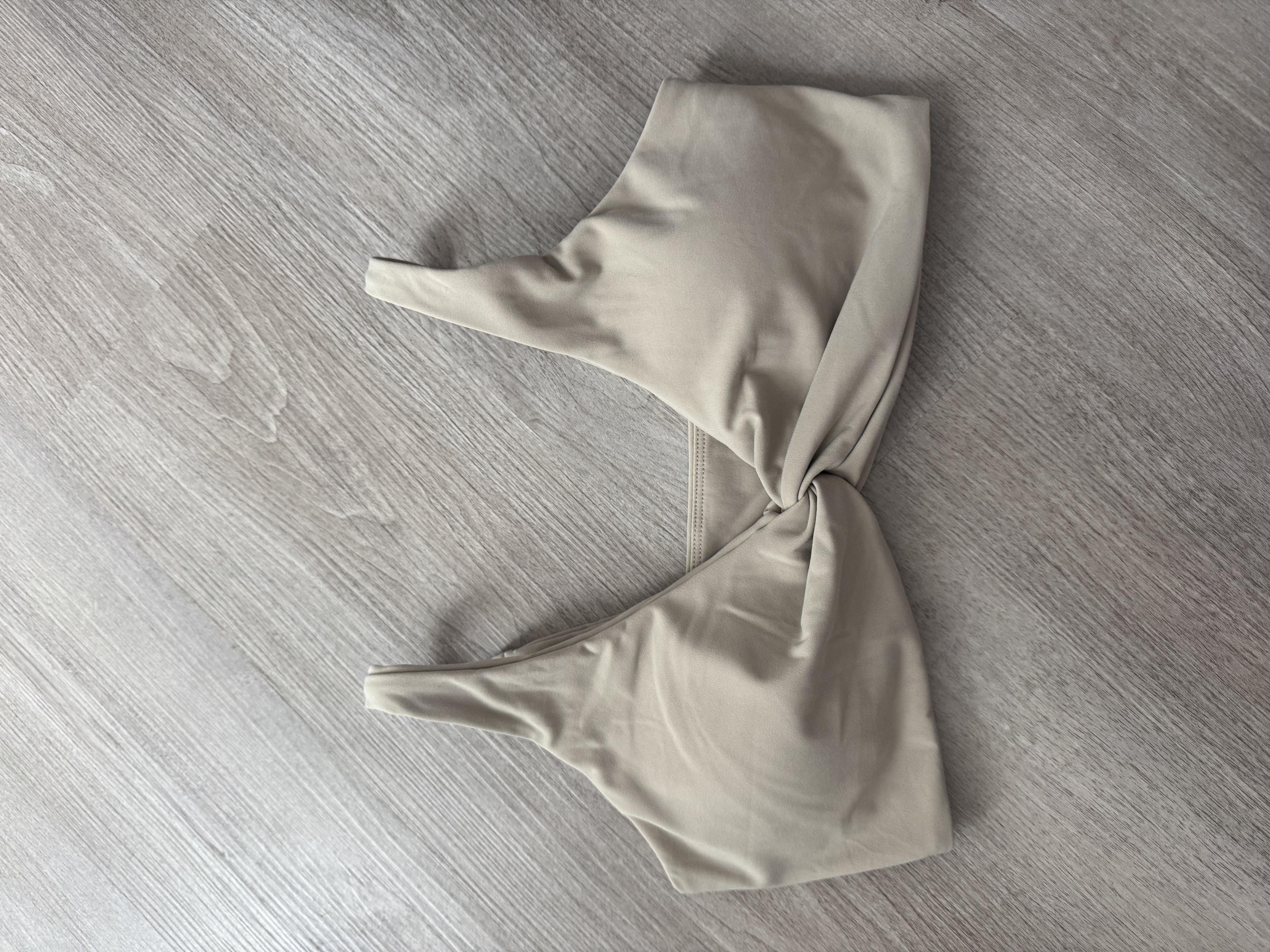 Beige Twist Bra