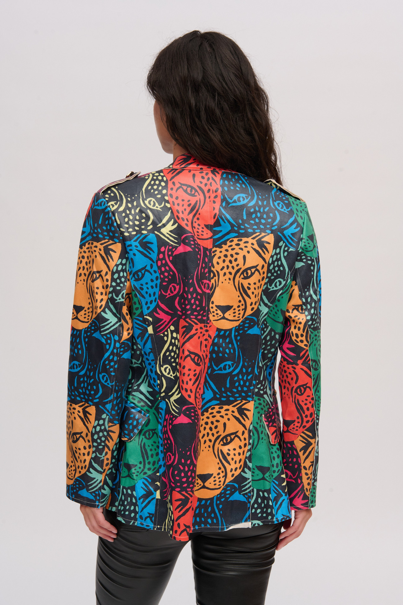 Chaqueta estampada de colores