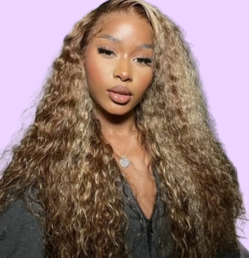 Highlighted Water Wave Wig