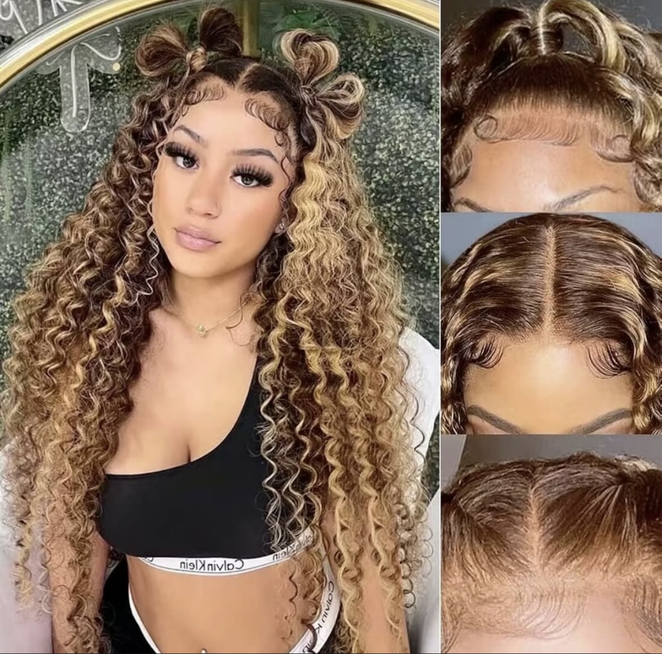 Highlighted Water Wave Wig