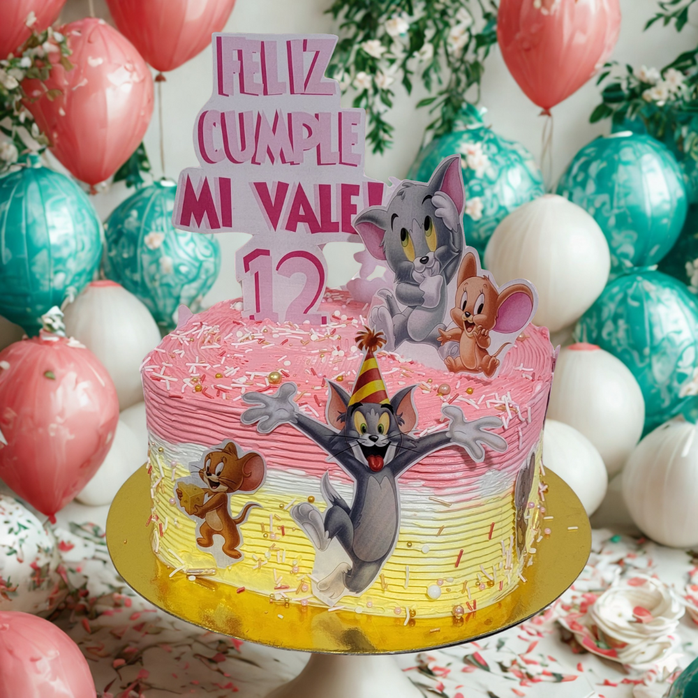 Tom y Jerry Pastel de Cumpleaños
