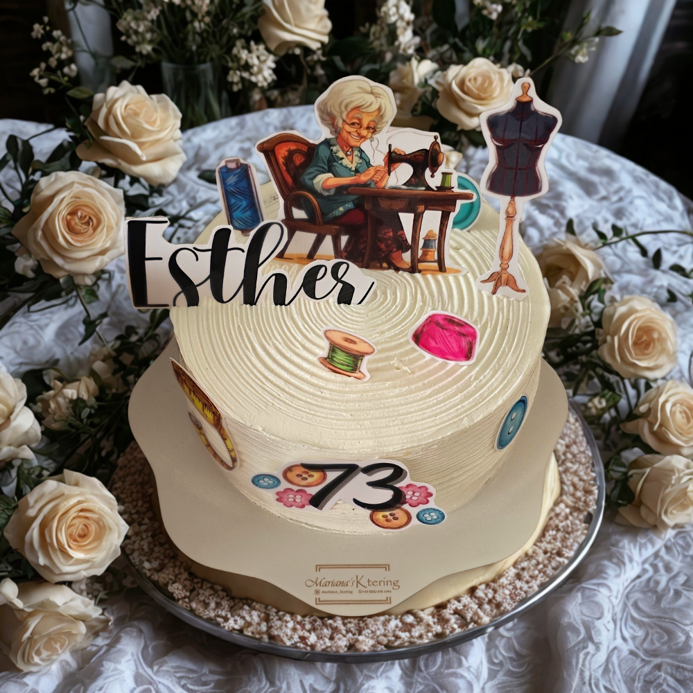 TORTA ESTHER COSTURERA VINTAGE