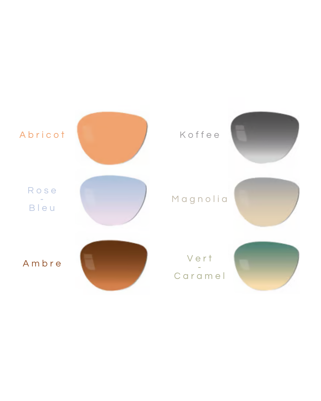 Verres Colorations unies - Gamme Fashion