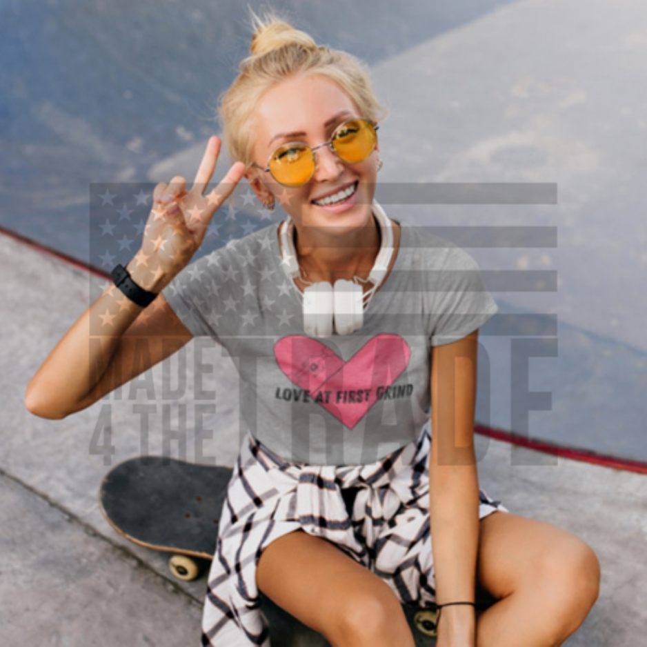 Heart-Shaped Skateboard Deck