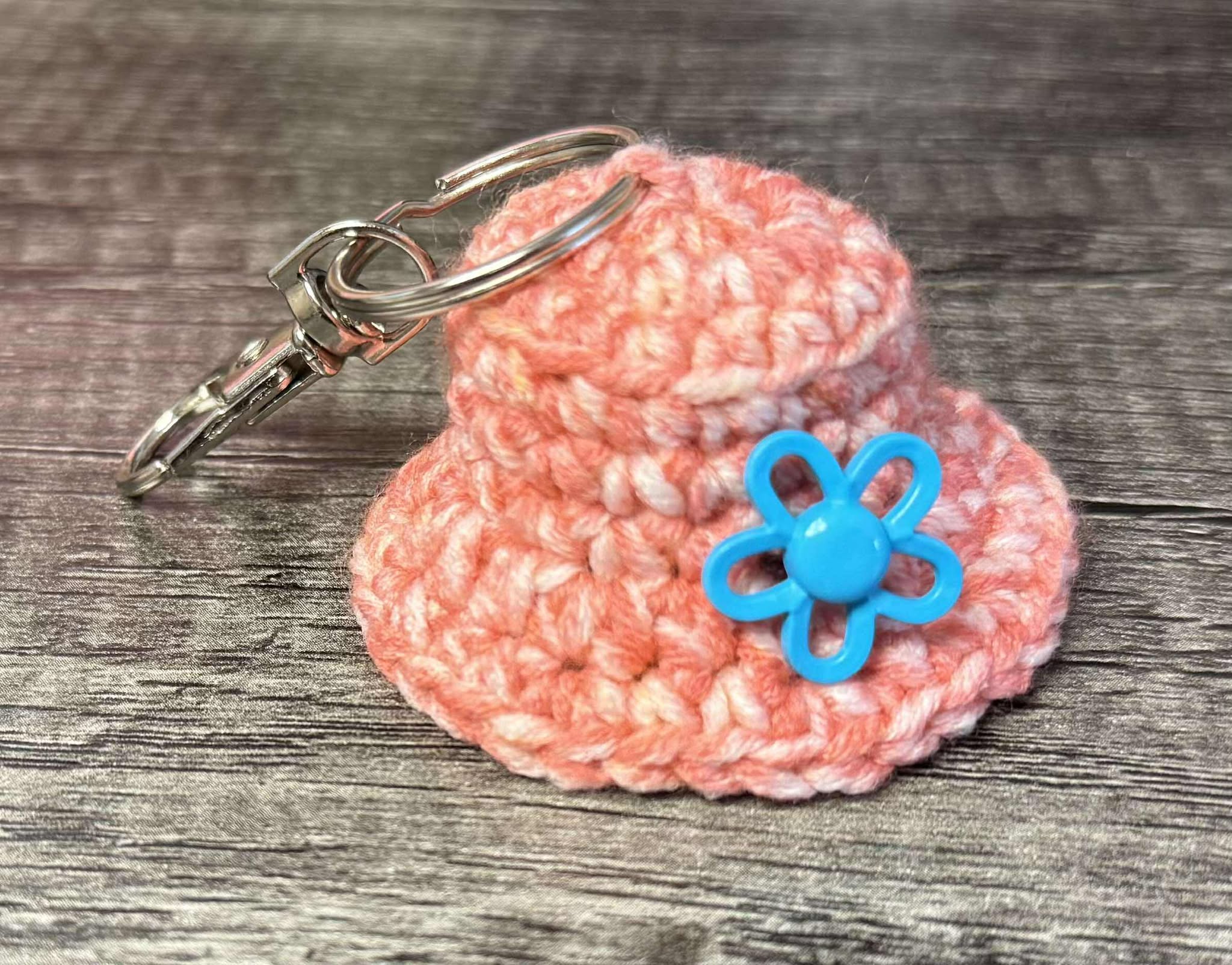 Crochet cowboy/cowgirl Hat Keychain