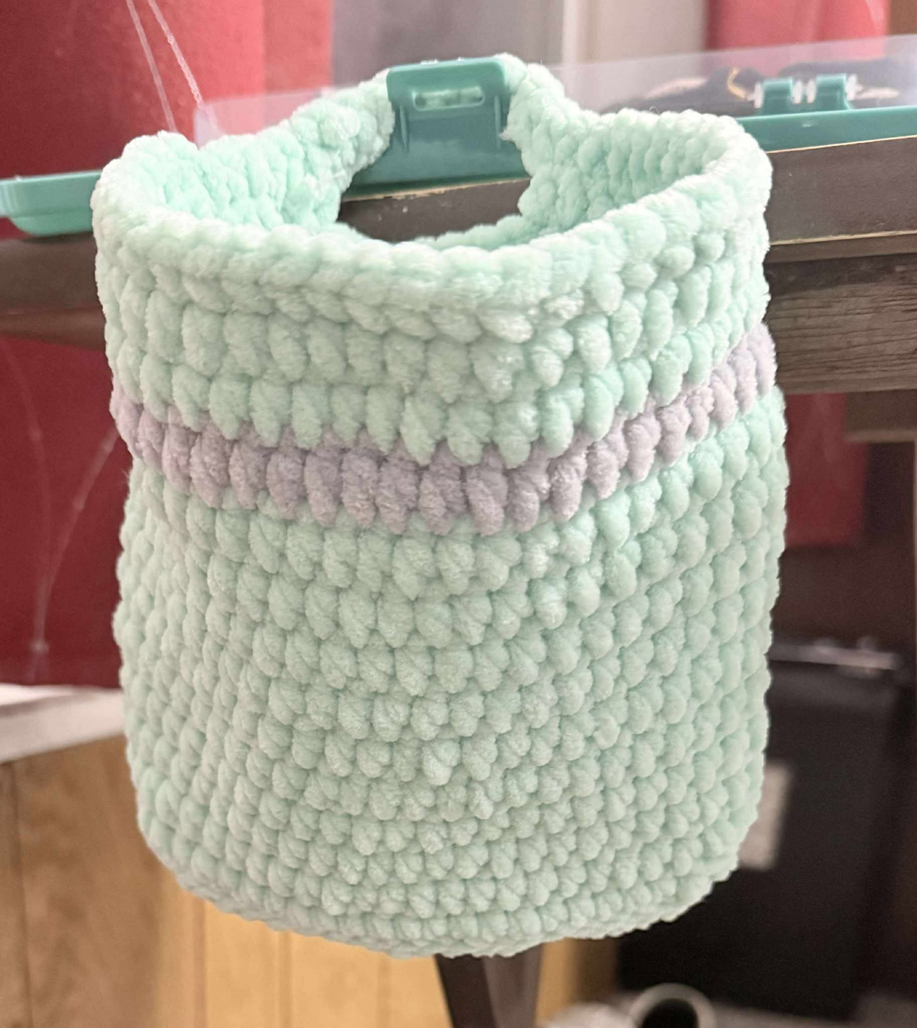 Handmade Plush Hanging car garbage bag