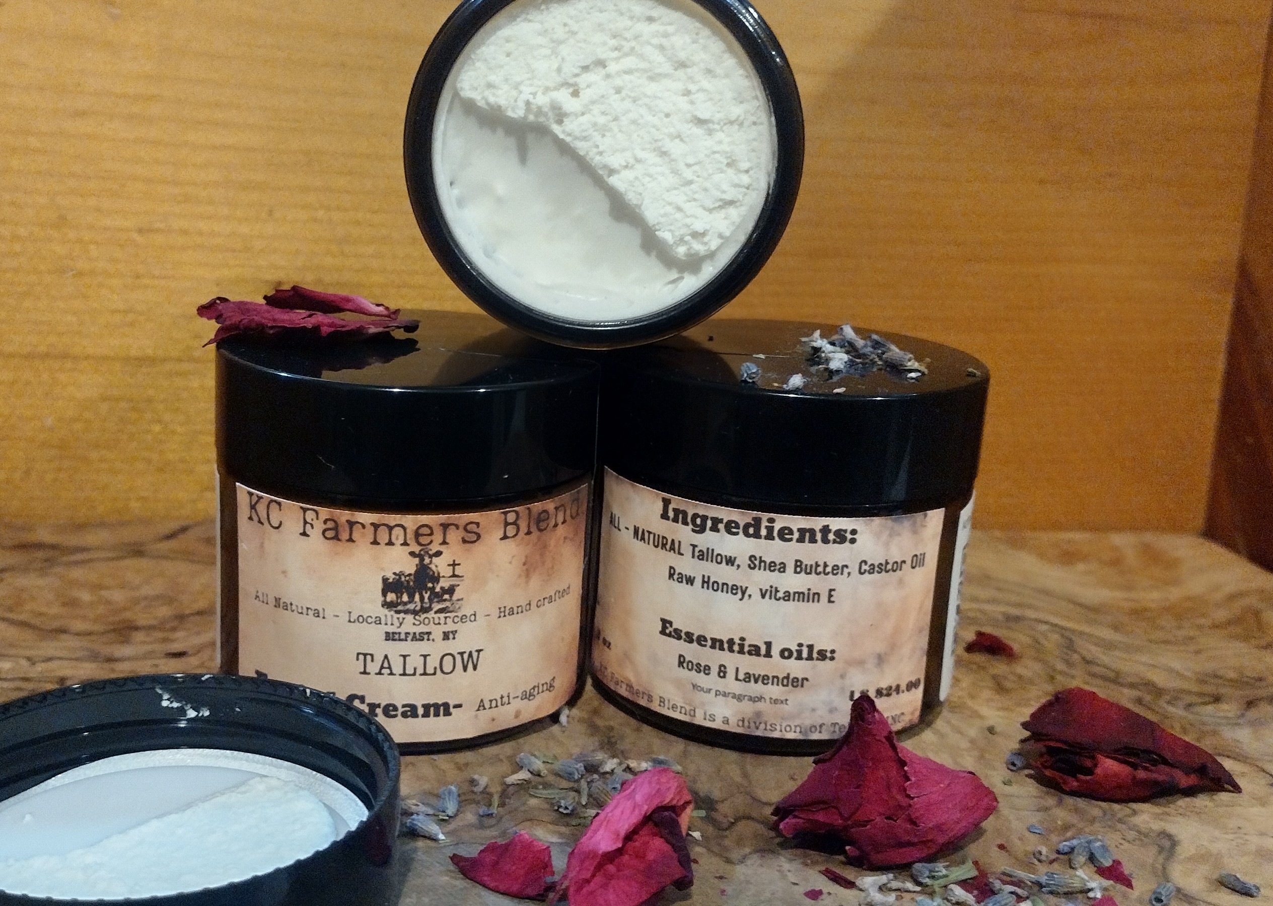  Tallow Facial Cream- anti- aging formula