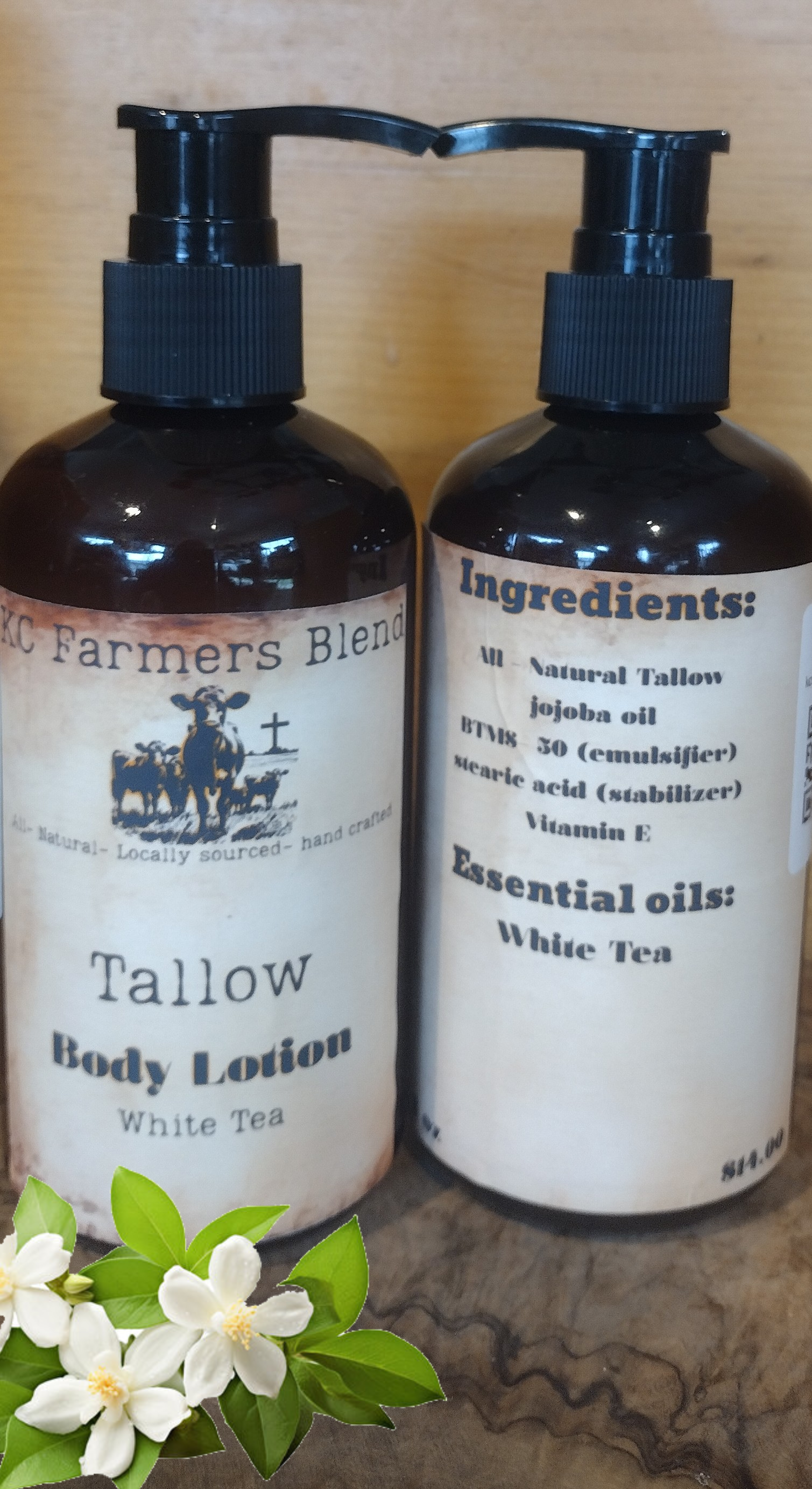 Tallow Body Lotion- white tea