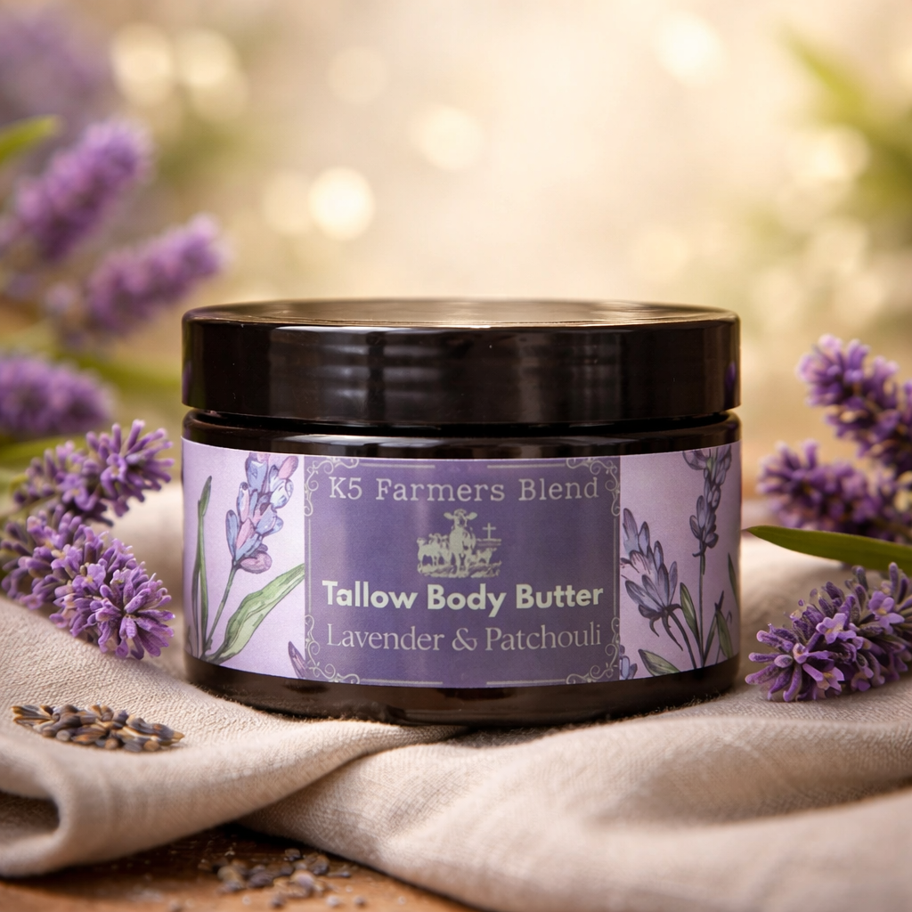  Lavender & Patchouli Tallow Body Butter