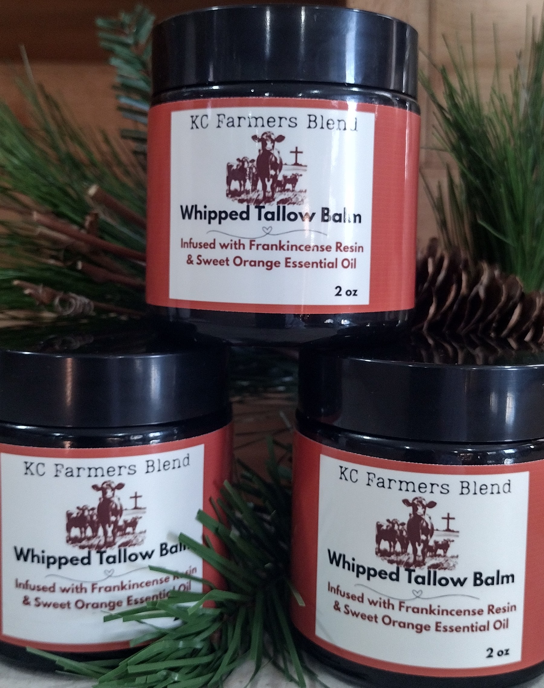 Whipped Tallow, Frankincense and sweet Orange Balm