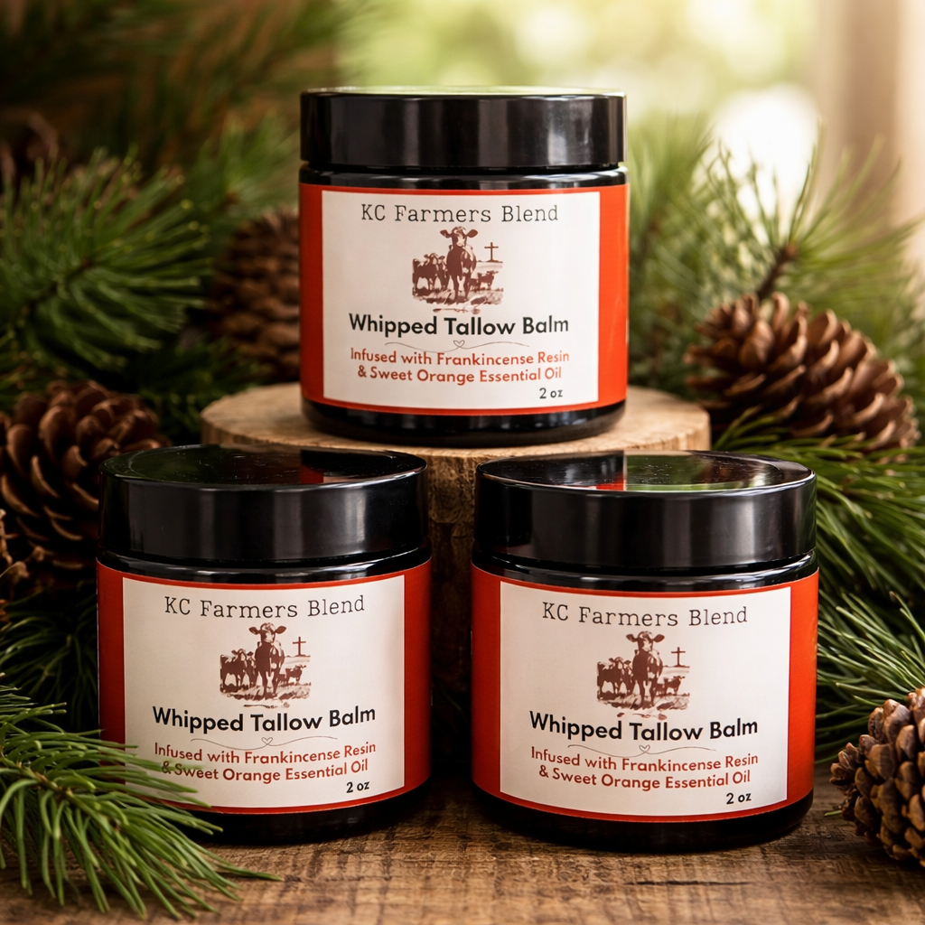 Whipped Tallow, Frankincense and sweet Orange Balm