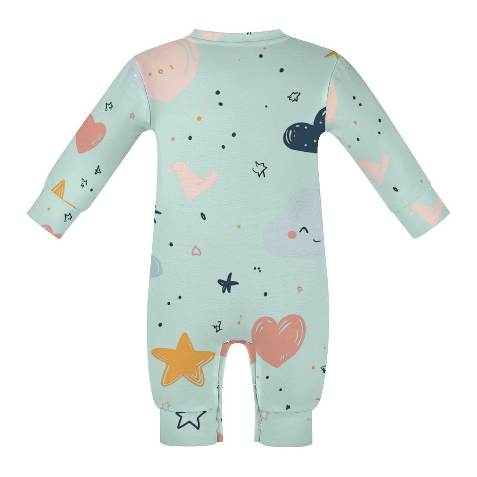 Tiny Tumbles Pastel Mint Romper