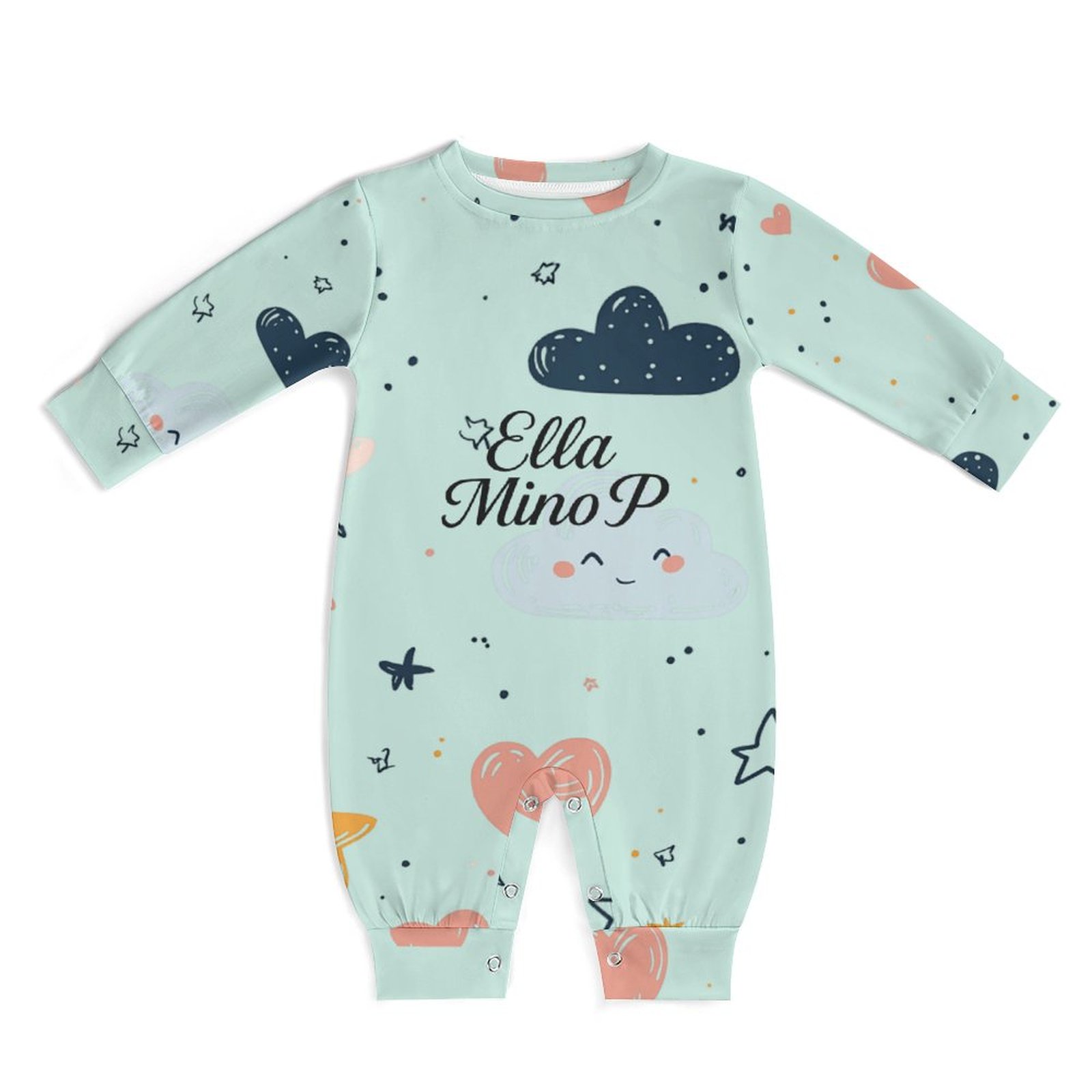 Tiny Tumbles Pastel Mint Romper