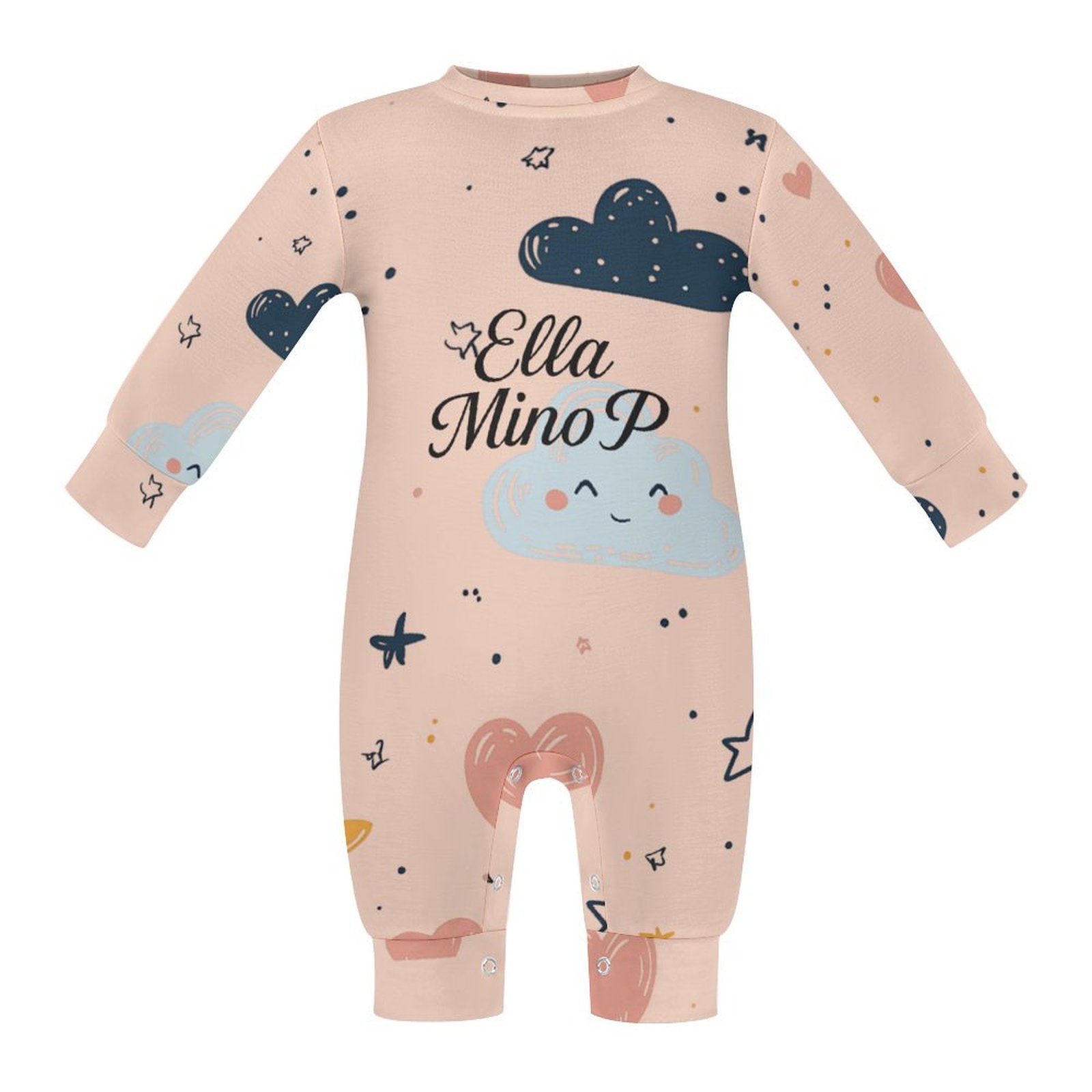 Tiny Tumbles Dusty Peach Romper