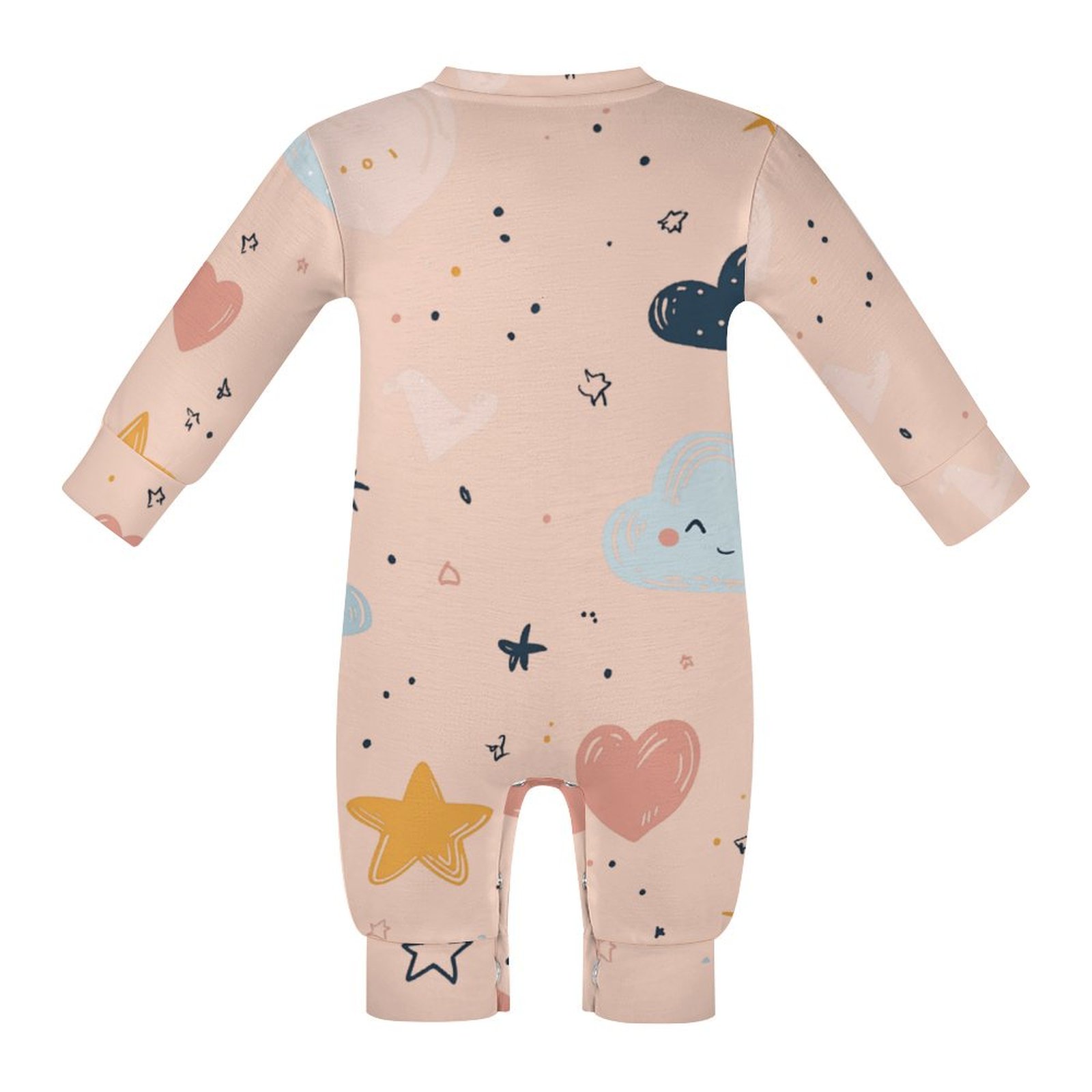 Tiny Tumbles Dusty Peach Romper