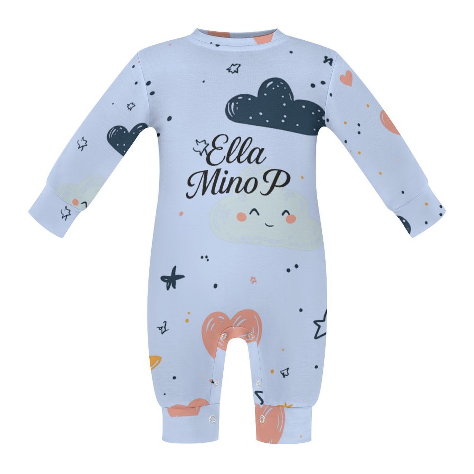 Tiny Tumbles Powder Blue Romper