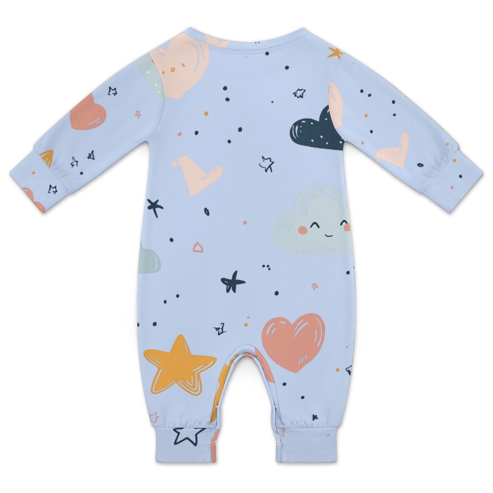 Tiny Tumbles Powder Blue Romper