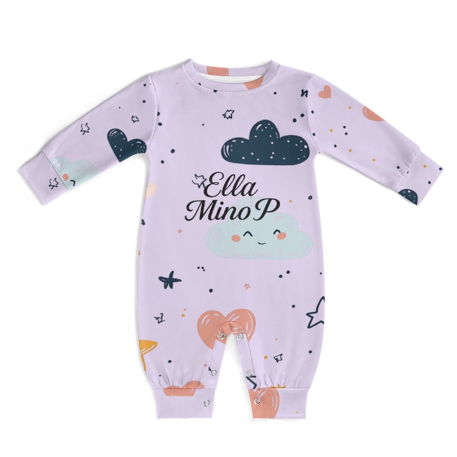 Tiny Tumbles Pastel Lavender Romper