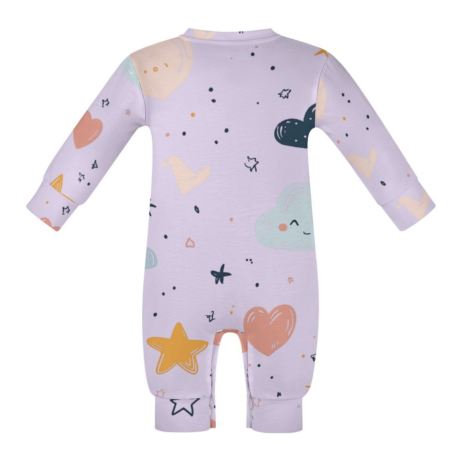 Tiny Tumbles Pastel Lavender Romper