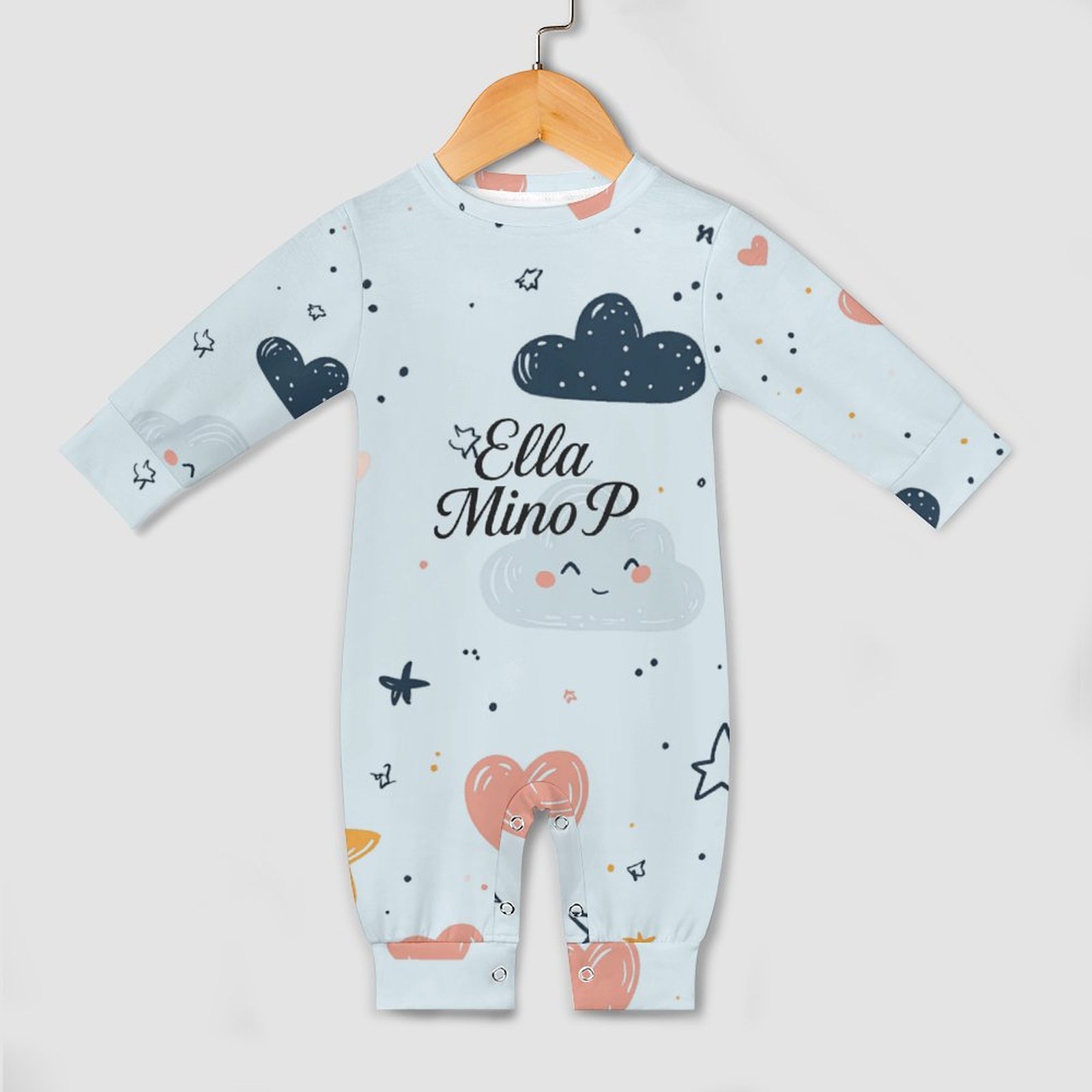 Tiny Tumbles Sky Mist Romper