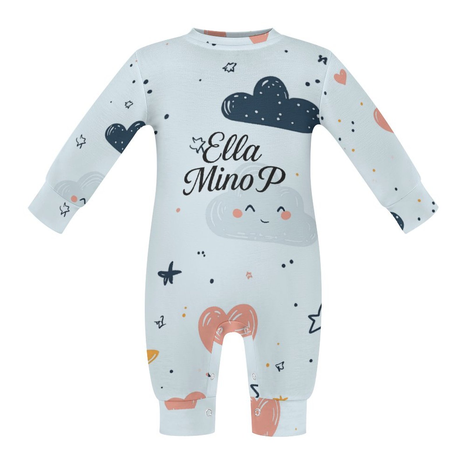 Tiny Tumbles Sky Mist Romper