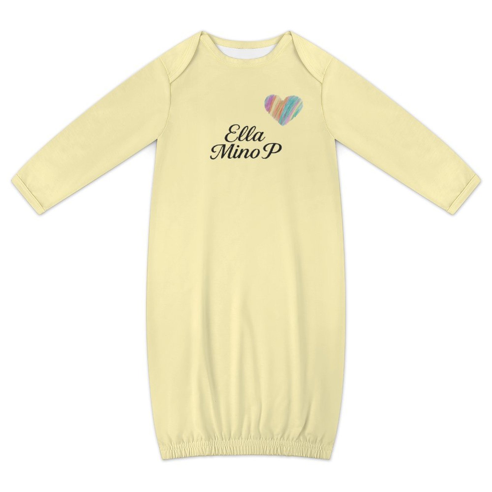 Baby Sleeper Gown Pastel Lemon
