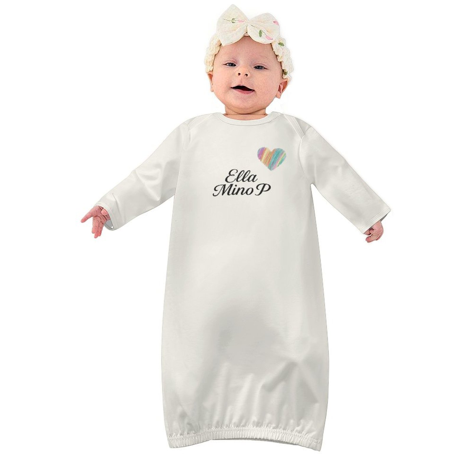 Baby Sleeper Gown Cream Beige