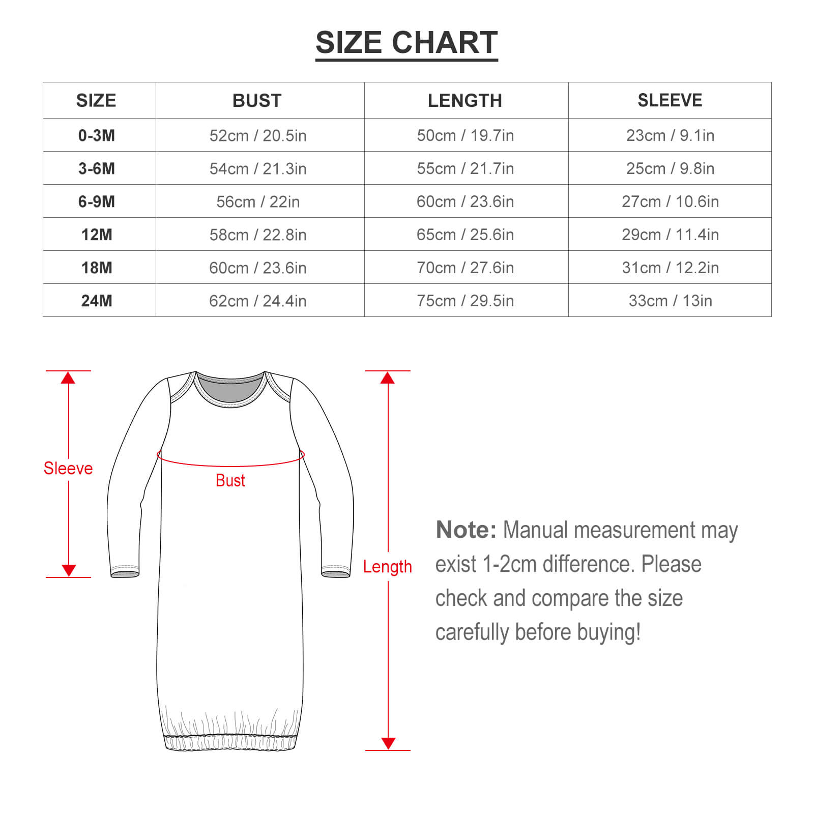 Baby Sleeper Gown Sky Mist