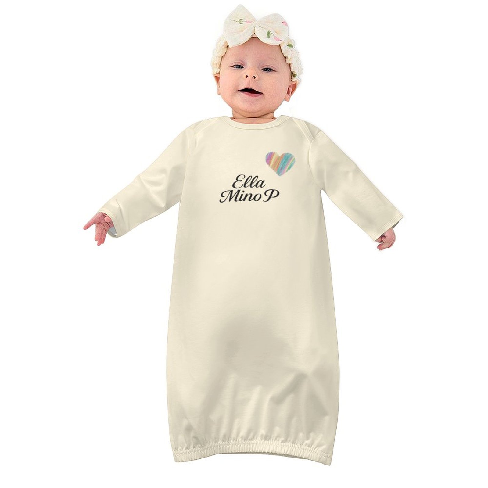 Baby Sleeper Gown Buttercream