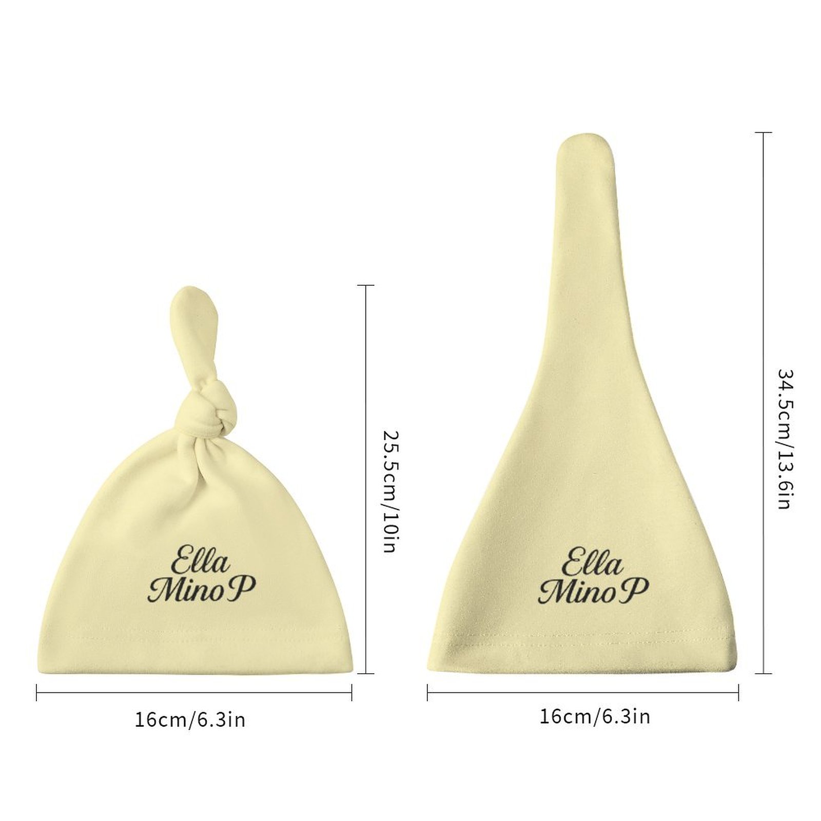 Baby Knot Hat Sky Yellow