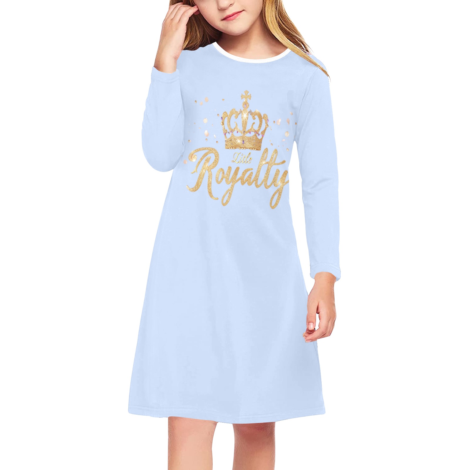 Little Royalty Girl's Dress sky