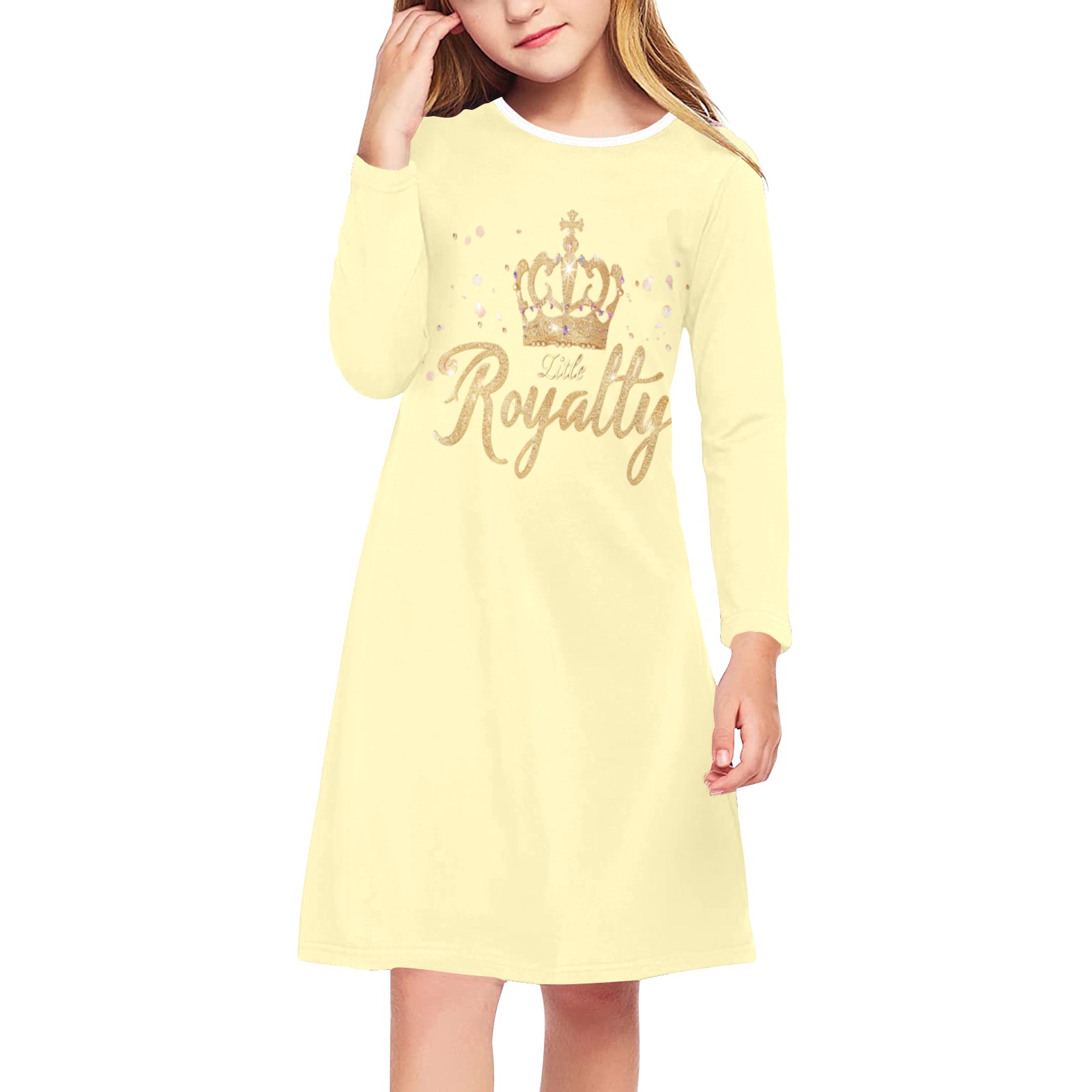 Yellow Casual Royalty Dress